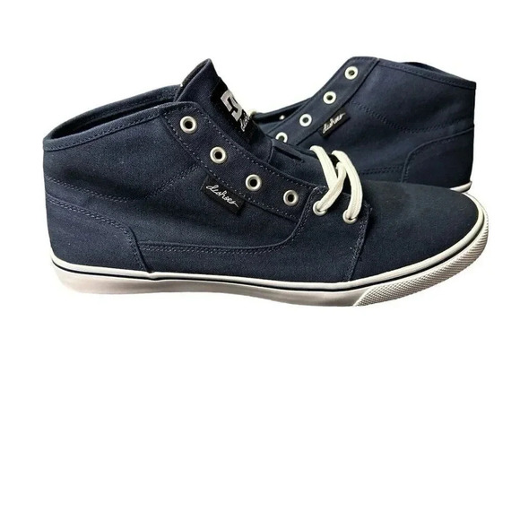 DC Bristol Mid Canvas Women's Casual Skate Shoe Blue Size 11 New - Picture 1 of 17